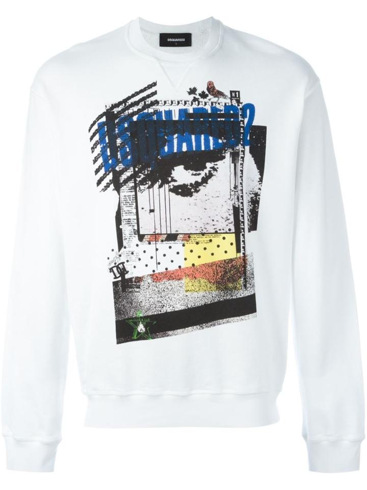 Dsquared2 Graffiti Eye Logo Sweatshirt