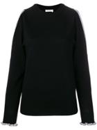 See By Chloé Naked Shoulder Sweater - Black