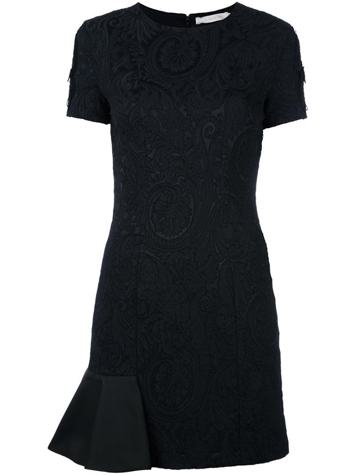 Amen Jacquard Mini Dress, Women's, Size: 46, Black, Polyester/polyamide/spandex/elastane/glass