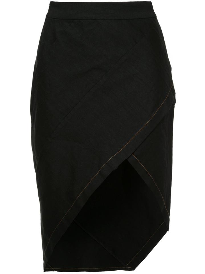 Kitx Bound Together Wrap-effect Skirt - Black