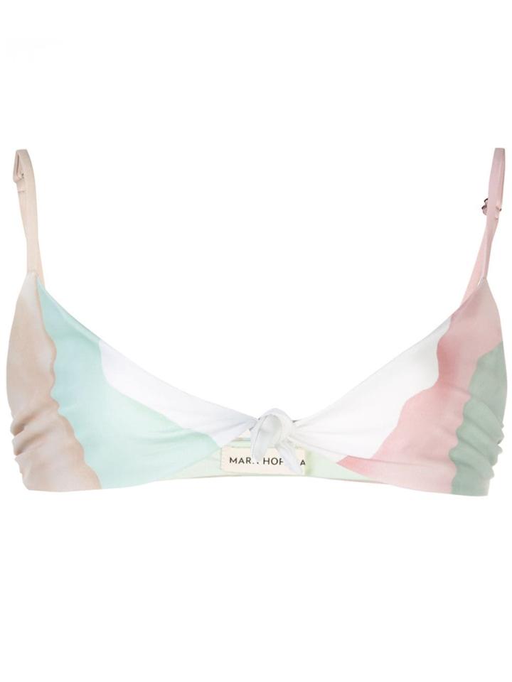 Mara Hoffman Carla Triangle Bikini Top - Green