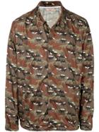 Maison Kitsuné Camouflage Dog Print Jacket - Green