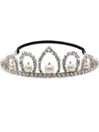Miu Miu Metallic Crystal And Pearl Tiara