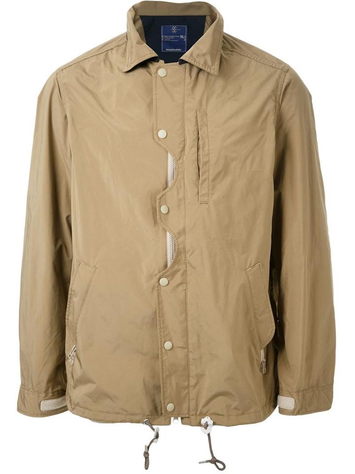 Meanswhile Ventile Odd Job Flap Coach Jacket, Men's, Size: Xl, Brown, Nylon/polyester