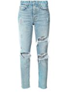 Grlfrnd - Distressed Skinny Jeans - Women - Cotton - 27, Blue, Cotton