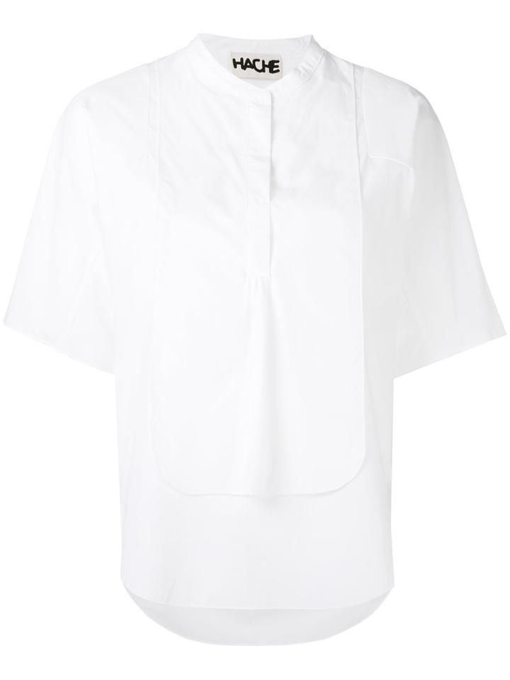 Hache Layered Blouse, Women's, Size: 46, White, Cotton