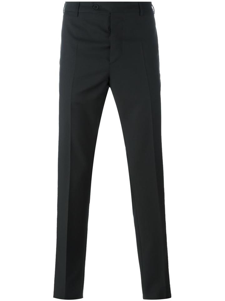Valentino Straight Leg Trousers, Men's, Size: 48, Black, Cotton/viscose/mohair/wool