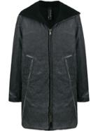 Transit Distressed Mid-length Coat - Grey
