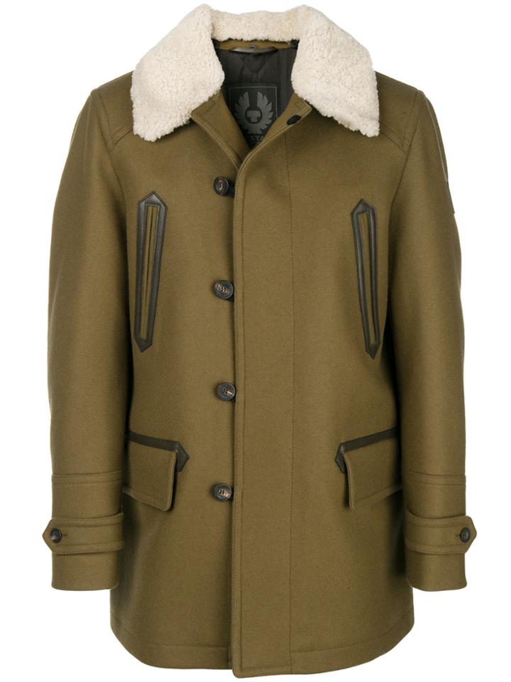 Belstaff Classic Button Coat - Brown