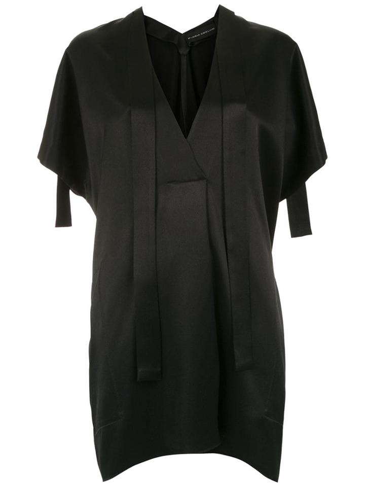 Gloria Coelho Panelled Top - Black