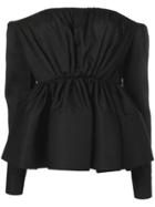 Marques'almeida Off-the-shoulder Blouse - Black