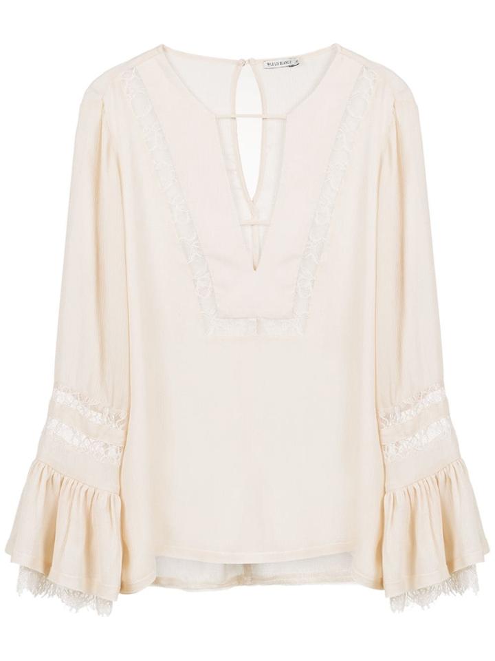 Le Lis Blanc Blusa Aninha Rice - Nude & Neutrals