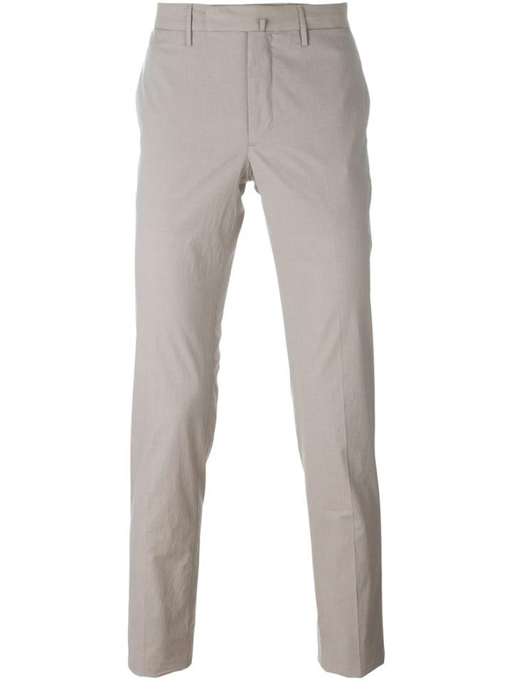 Incotex Stretch Slim-fit Trousers, Men's, Size: 48, Grey, Cotton/spandex/elastane