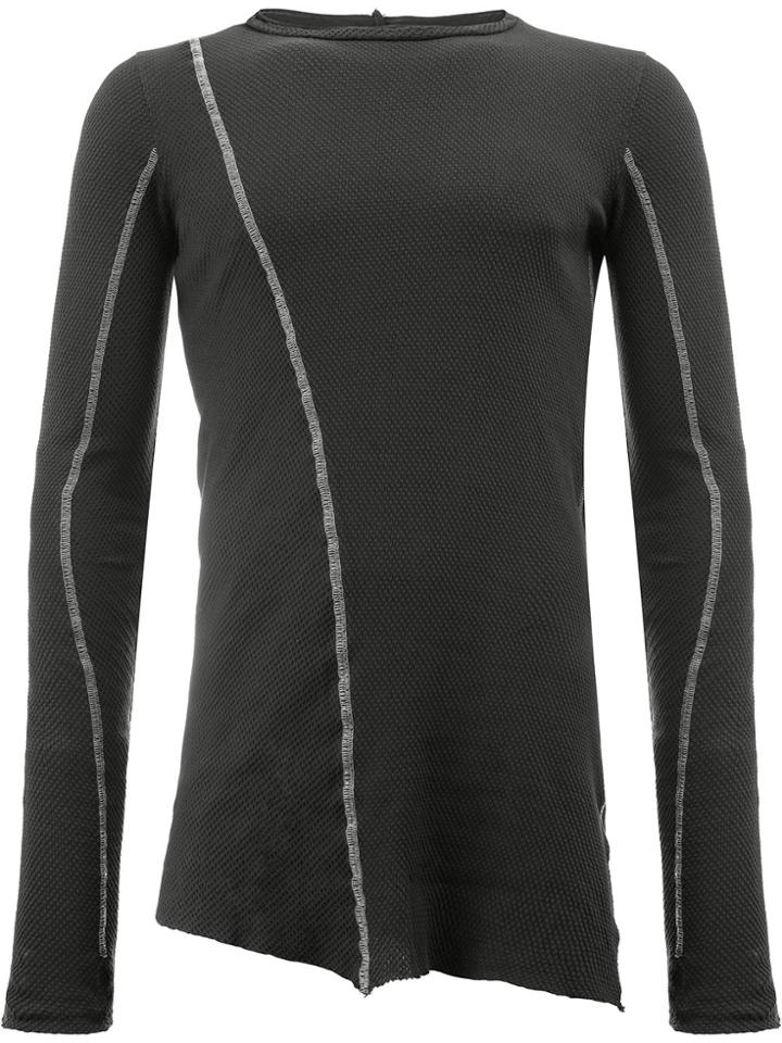 Masnada Long-sleeved Flared T-shirt - Black
