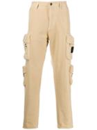 Stone Island Logo Straight-leg Trousers - Neutrals