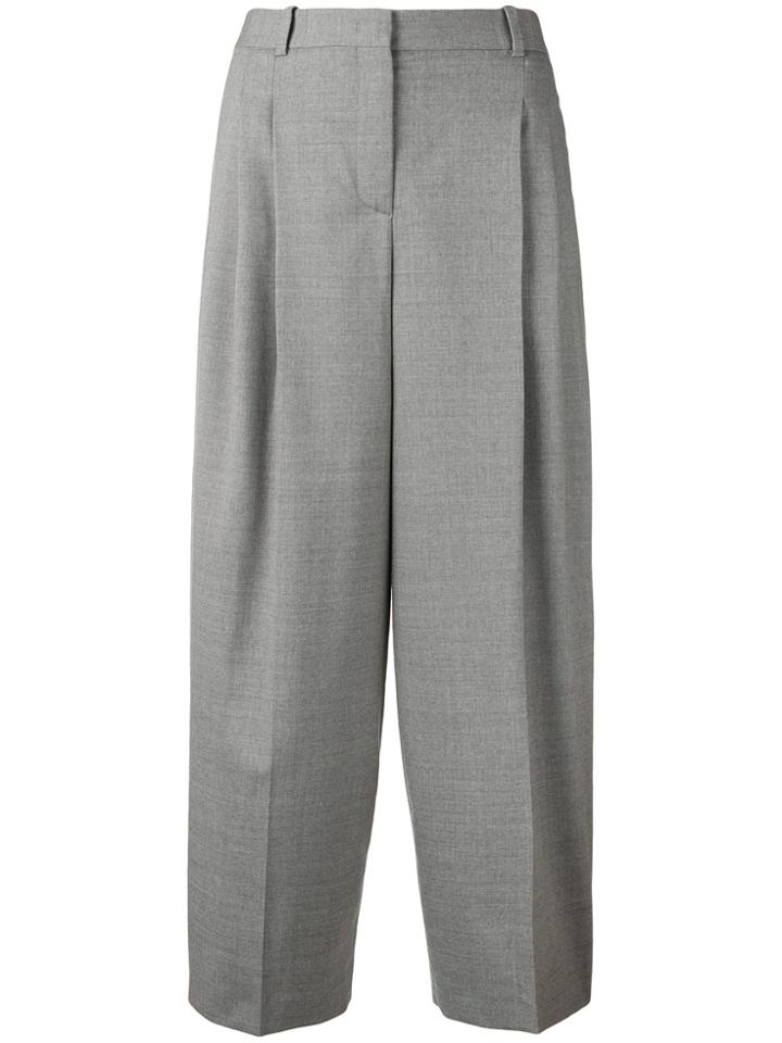 Fabiana Filippi Cropped Palazzo Trousers - Grey