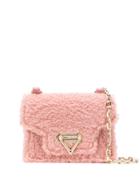Salar Bebe Teddy Faux-shearling Mini Bag - Pink