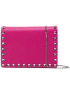 Valentino Valentino Garavani Rockstud Crossbody Bag, Women's, Pink/purple, Calf Leather