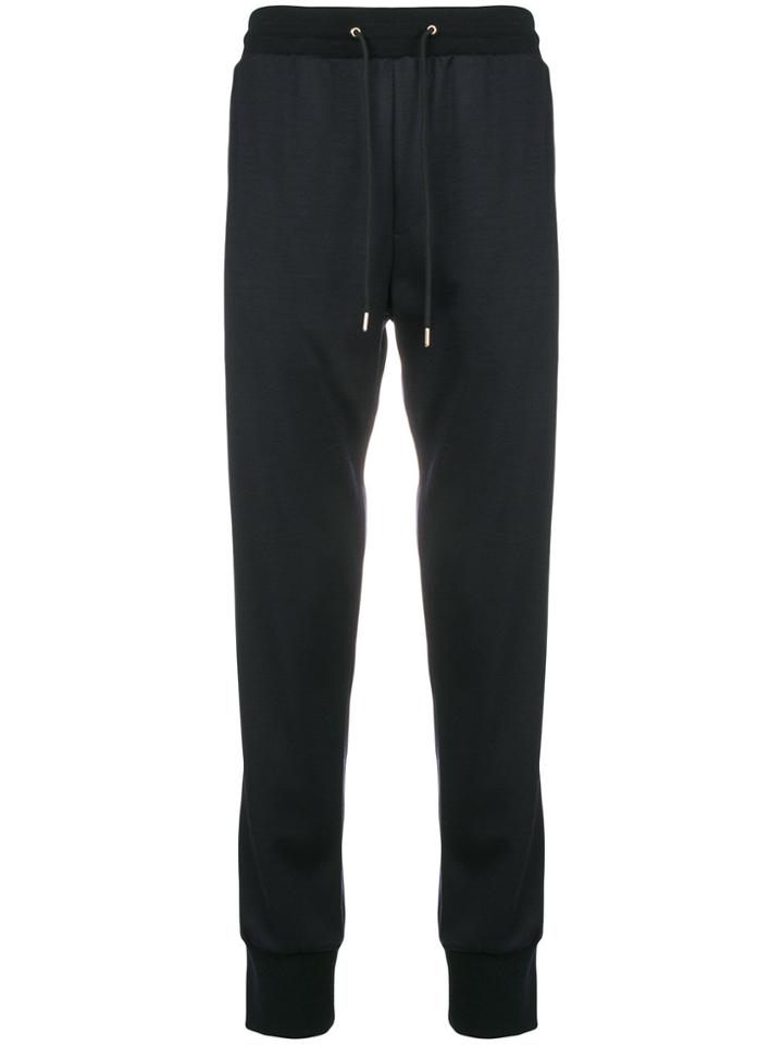 Ps By Paul Smith Drawstring Fitted Trousers - Blue
