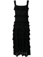 Twin-set Frill Trim Dress - Black