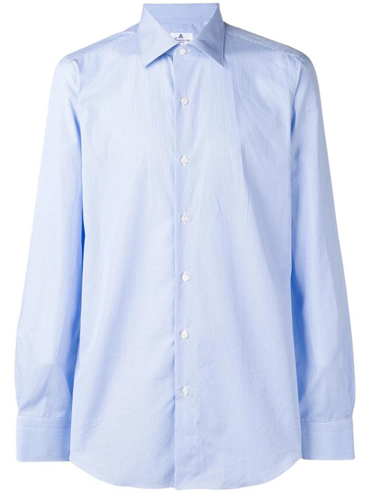 Finamore 1925 Napoli Milano Check Shirt - Blue