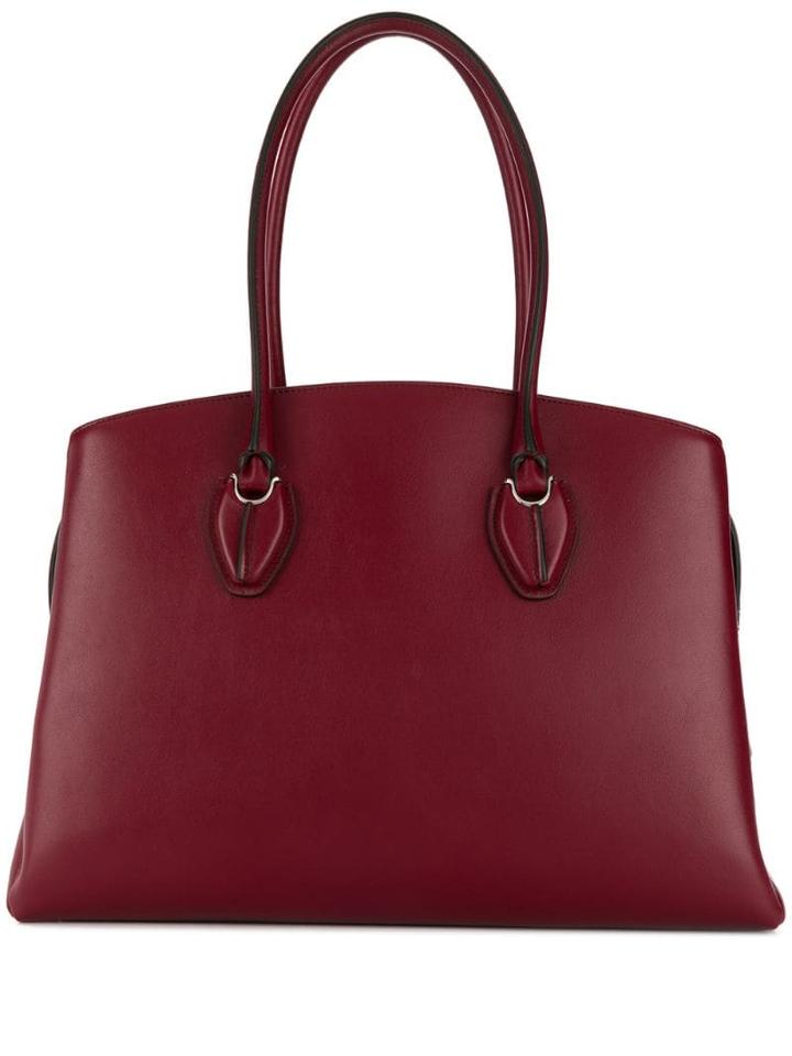 Tod's Central Pouch Tote - Red