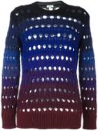 Kenzo Laser Cut Jumper, Women's, Size: Xs, Blue, Polyamide/mohair/wool