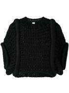 Comme Des Garçons Noir Kei Ninomiya Chunky Knit Top - Black
