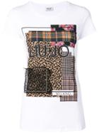 Liu Jo Short Sleeved Patchwork Top - White
