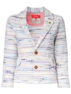 Coohem Lightweight Tweed Jacket, Women's, Size: 36, White, Cotton/acrylic/nylon/paper Yarn