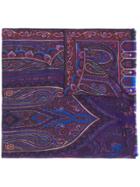 Etro Paisley Print Scarf - Purple