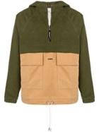 Drôle De Monsieur Panel Hooded Jacket - Green
