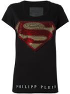 Philipp Plein 'forever' T-shirt, Women's, Size: Large, Black, Cotton/glass
