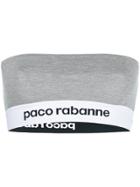 Paco Rabanne Elasticated Waistband Tube Top - Grey