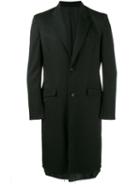Sulvam Single Breasted Coat, Men's, Size: Small, Black, Wool/cupro