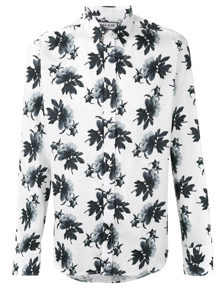 Paul & Joe - Floral Print Shirt - Men - Cotton - M, White, Cotton