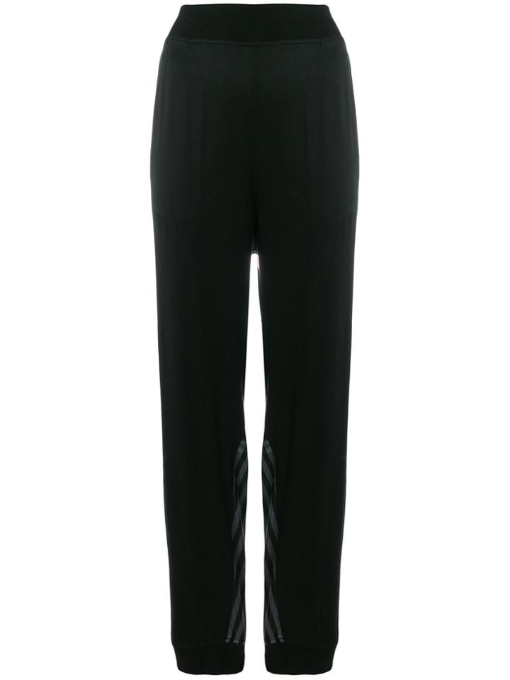 Mm6 Maison Margiela Striped Trousers - Black