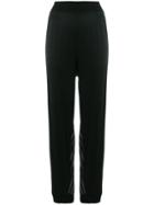 Mm6 Maison Margiela Striped Trousers - Black