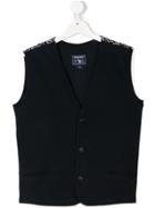 Woolrich Kids Buttoned Gilet - Blue
