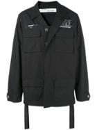 Off-white Multi-pocket Lightweight Jacket - Black