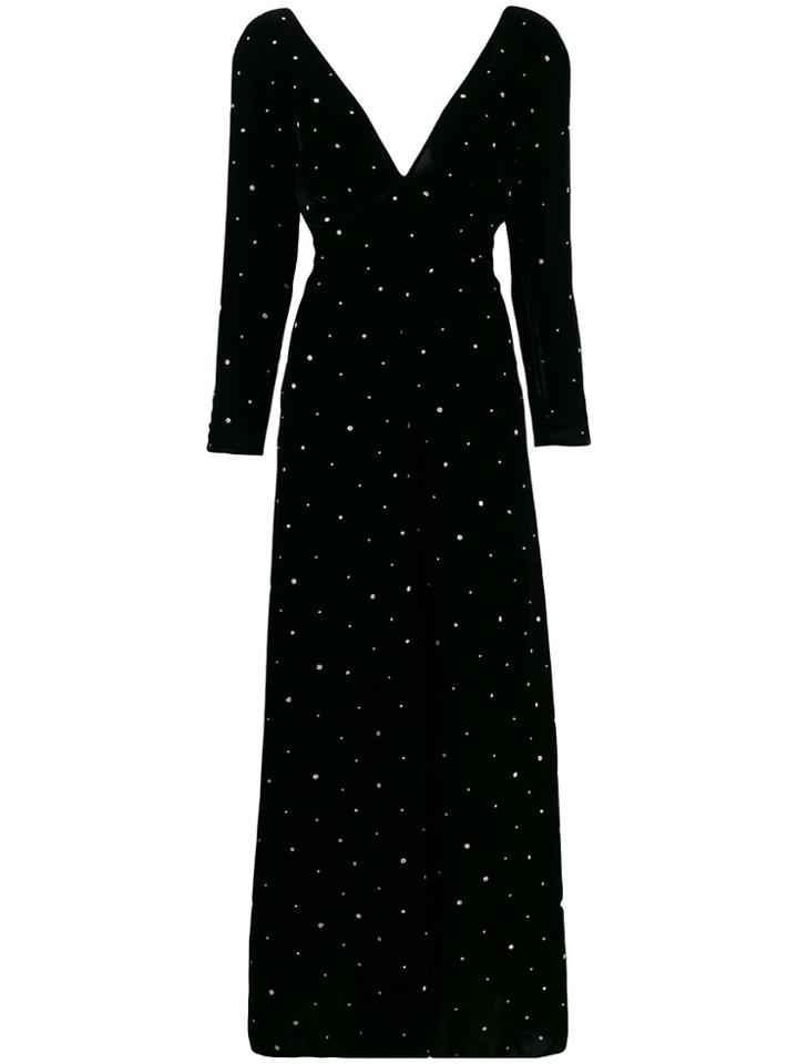 Forte Forte Glitter-embellished Velvet Dress - Black