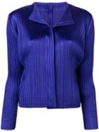 Pleats Please By Issey Miyake Fitted Jacket With Pleats - Purple