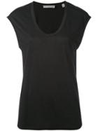 Vince - Distressed Muscle Tank - Women - Cotton/linen/flax/tencel - S, Women's, Black, Cotton/linen/flax/tencel