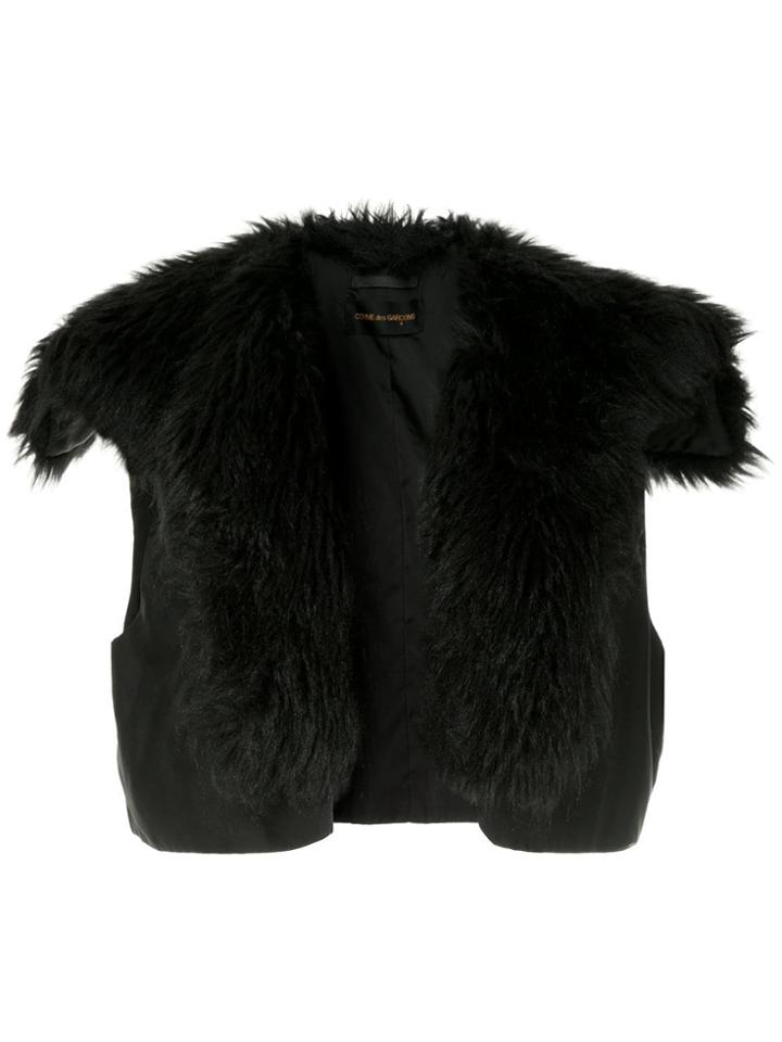Comme Des Garçons Vintage Faux-fur Vest - Black