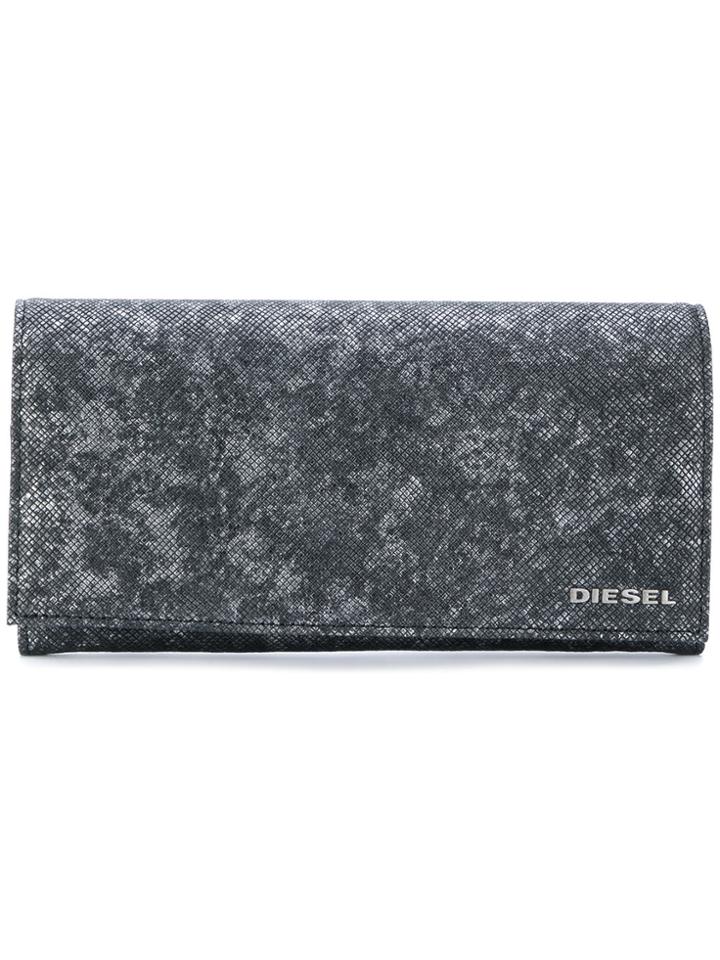 Diesel 24 A Day Continental Wallet - Black