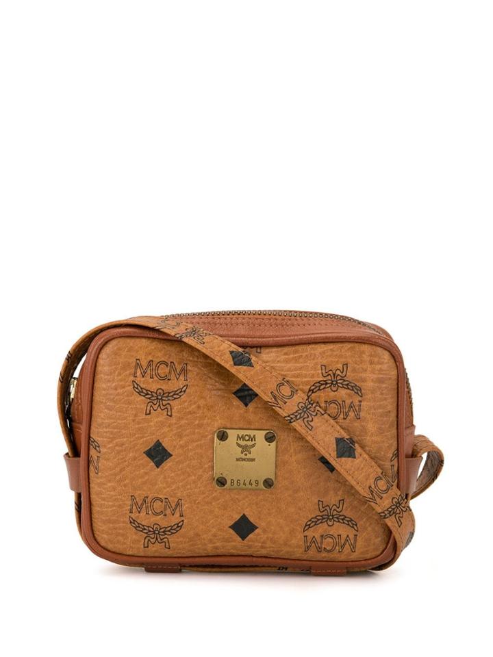 Mcm Pre-owned Mini Visetos Crossbody Bag - Brown