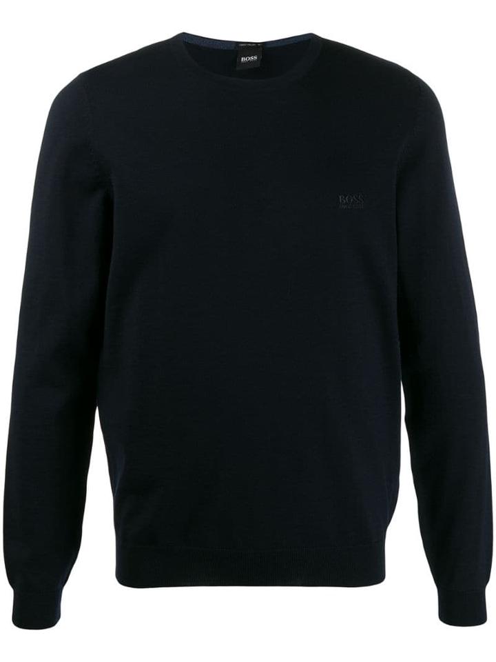 Boss Hugo Boss Logo Jumper - Blue