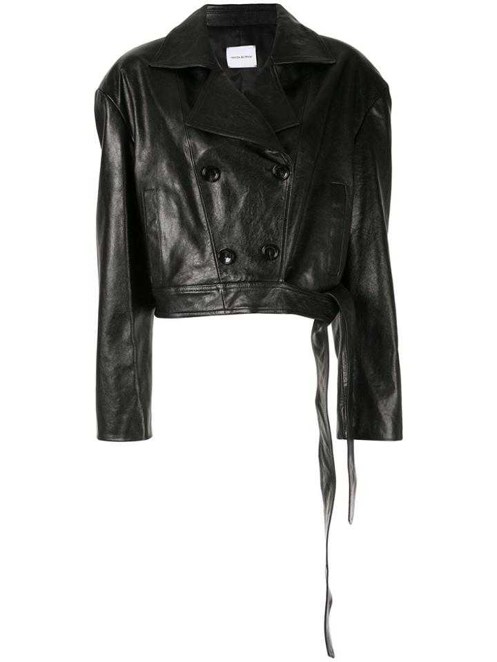 Magda Butrym Utah Cropped Jacket - Black