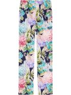 Gucci Hydrangea Silk Pajama Pant - Multicolour