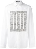 Mcq Alexander Mcqueen Block Thread Print Shirt, Men's, Size: 50, White, Cotton